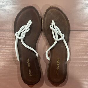 Jeffery Campbell White Flip Flops